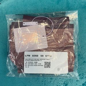 Savage x Fenty High Waist Chrome Microfiber Thong 3X